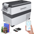EUHOMY Kühlschrank, 240 V, 12 V, 40 L, Weiß, Kompressor Kühlbox, Kühlbox Auto Kompressor mit APP Gesteuert, / -20 ℃ bis 20 ℃