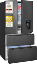 Exquisit Kühl-Gefrierkombination, 506 l, Weiß, French Door, No Frost