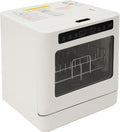 Tischgeschirrspüler, 6-8 Teller oder Schüsseln, 800 W, 52 dB, 220 V, ABS, PP, Legierung, Weiß