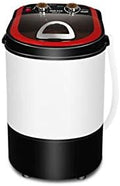 WolFum Waschmaschine, Weiß, Single Barrel, halbautomatische Trocknung und Waschen Kleine Baby Tongbao
