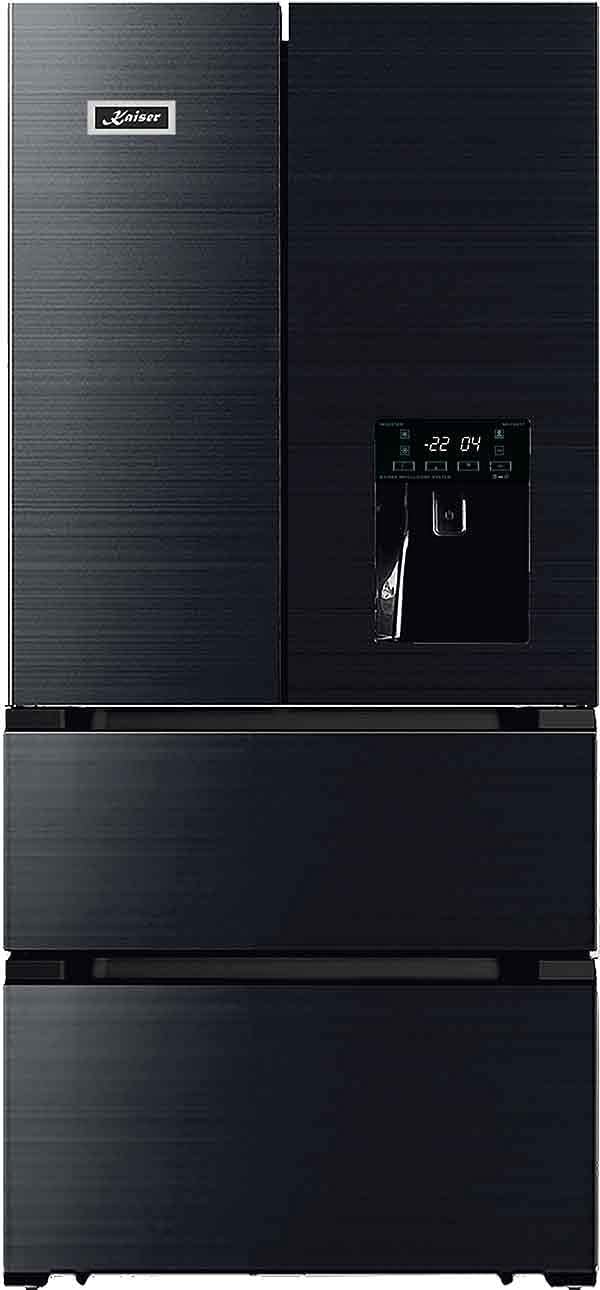 Kaiser Side-by-Side-Kühlschrank, Schwarz, Side-by-Side Kühlschrank KS 80420 RS + IceBox