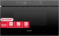 SHARP Mikrowelle, 900 W, 33 L, Schwarz, RINDS333FB SCHUBLADEN - Flat-Table, 11 Leistungsstufen, 26 Automatikprogramme