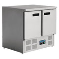 Polar Kühlschrank, 240 Liter, 155 W, Silber, Refrigeration G-Serie Doppeltüriger Theken, Edelstahl, 2°C bis 5°C