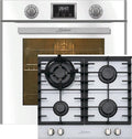 Kaiser Gasherd, 6326 W, 6380 W, 79 L, Weiß, Set EH +KCG, Einbau Elektro Backofen, Autark, Selbstreinigung, 10 Funktionen + Gas-Kochfeld