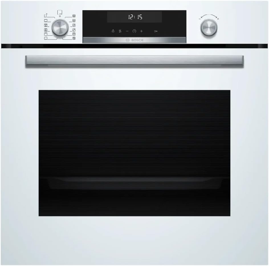 Bosch Mikrowelle, Weiß, Multifunktionsofen, Serie 6, Pyrolyse, Air Fry, HBG578EW7