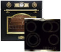 Herdset Backofen, 60 cm, Schwarz, Autark Kaiser Empire /Elektro Einbau EH 6355 Em + High, Selbstreinigung