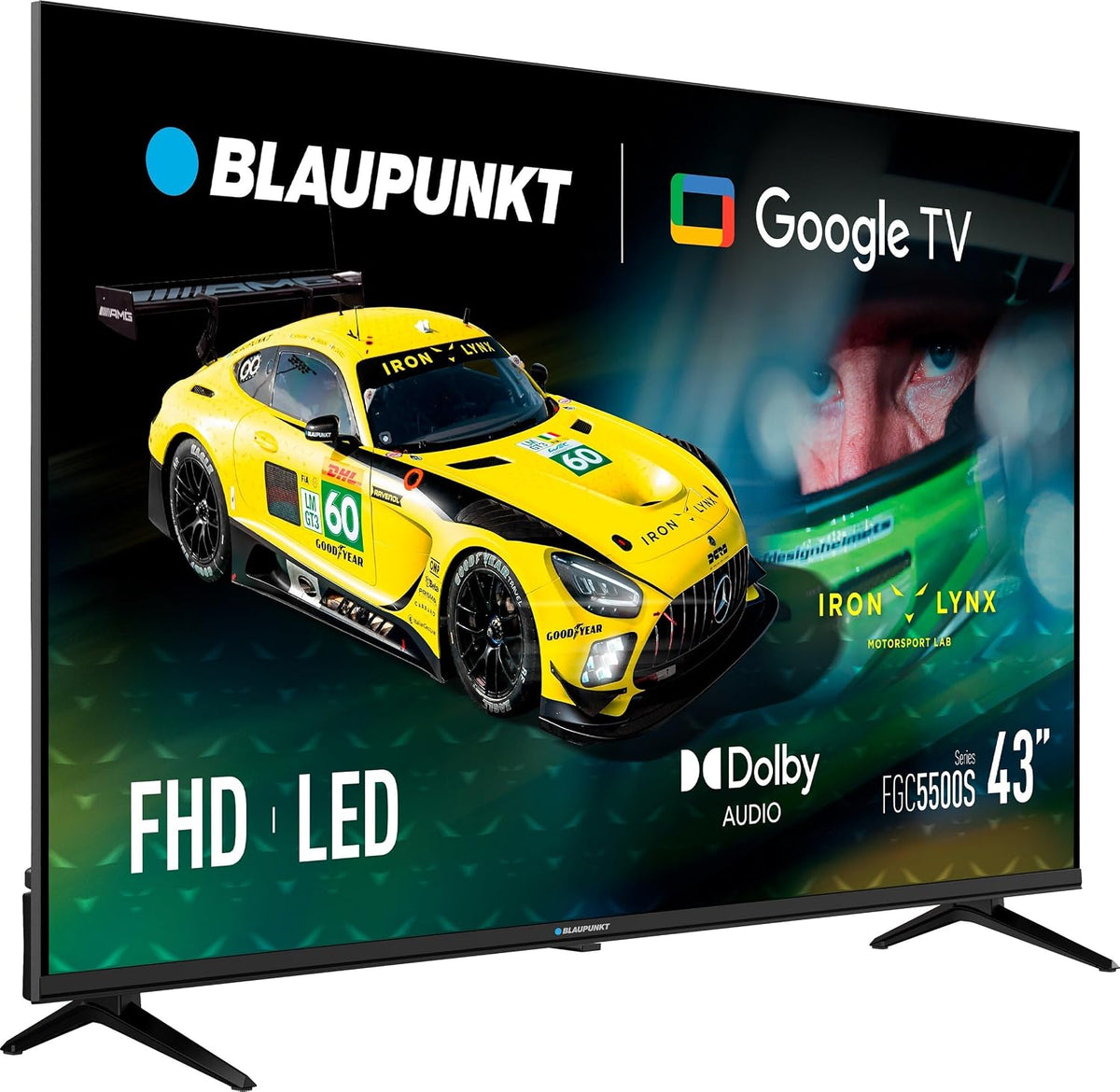 BLAUPUNKT Fernseher, Schwarz, 43FGC5500S 43-Zoll Full HD Google TV mit Wi-Fi und Bluetooth