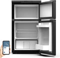 80 L Mini-Kühlschrank, 230 V, 80 L, 12 V, 24 V, Weiß, Kompressor Kühlbox mit APP-Steuerung, bis -20℃ Mini Kühlschrank mit seitlich öffnender Doppeltür
