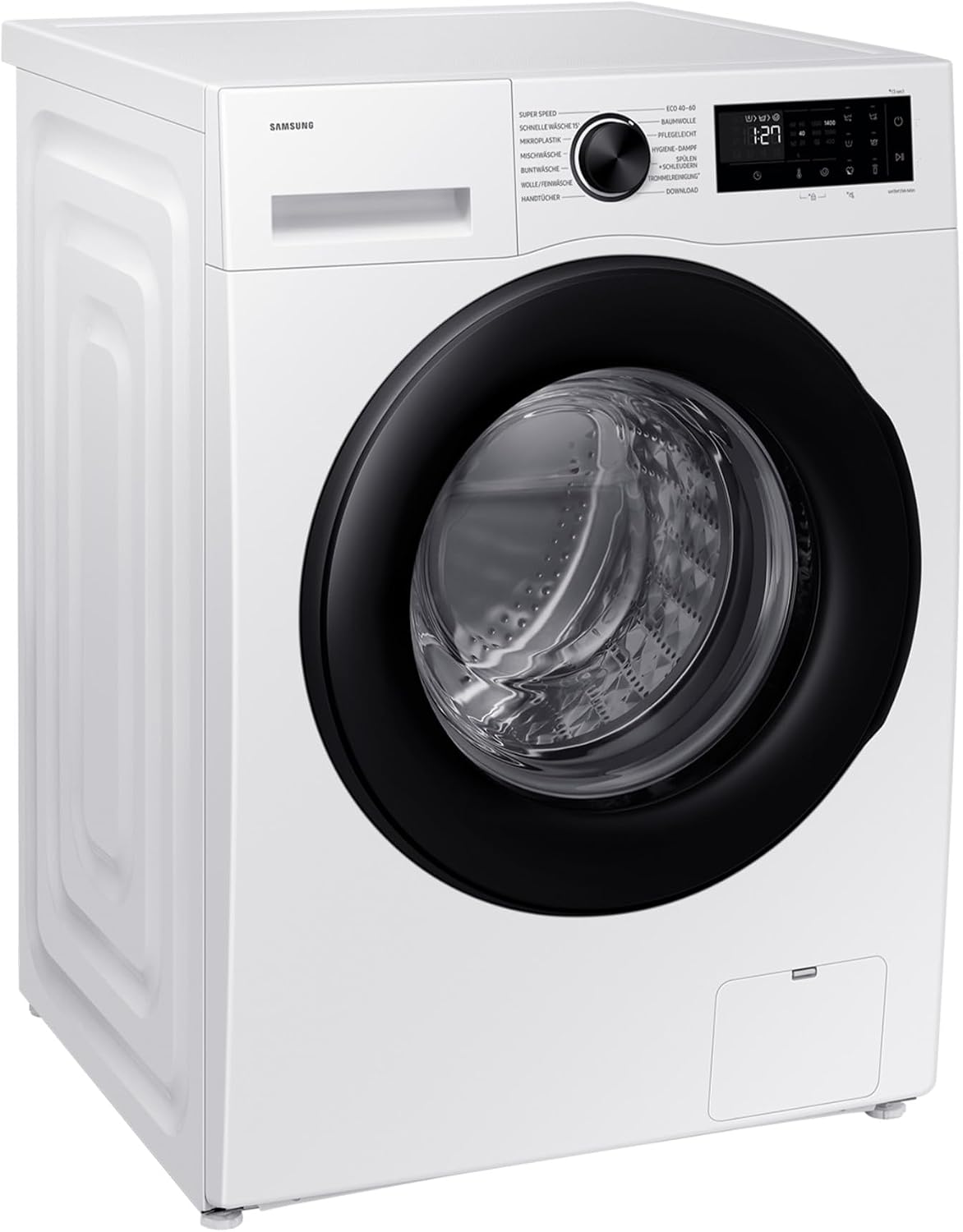 Samsung Waschmaschine, 10 kg, Weiß, WW1BFG5U34AEEG, EEK: A, AI Energy Mode, AI Ecobubble, SuperSpeed 39 Min., Hygiene-Dampfprogramm