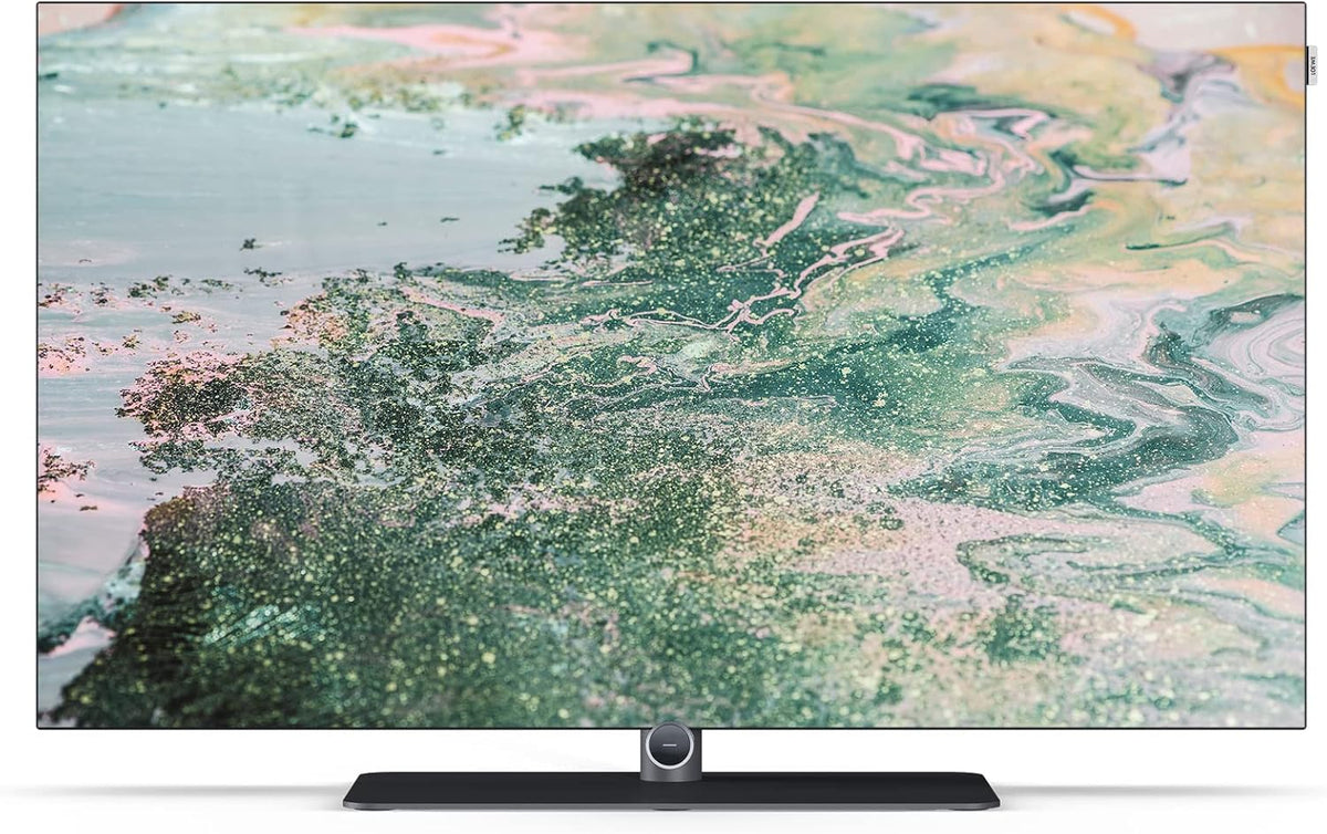 LOEWE Fernseher, 48 Zoll, Schwarz, Smart TV, Bild i 4K Ultra HD OLED Smart TV, mit Bluetooth, Dolby Atmos & Sprachsteuerung