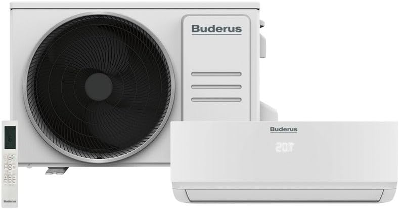 Buderus Klimaanlage, 3,5 kW, Grau, Logacool AC166i.2 Set Klimagerät Mono-Split