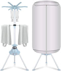 HYDEE Wäschetrockner, 1000 W (inklusive), Aluminiumlegierung + Oxford-Stoff + widerstandsfähiges PPS-Material, Weiß