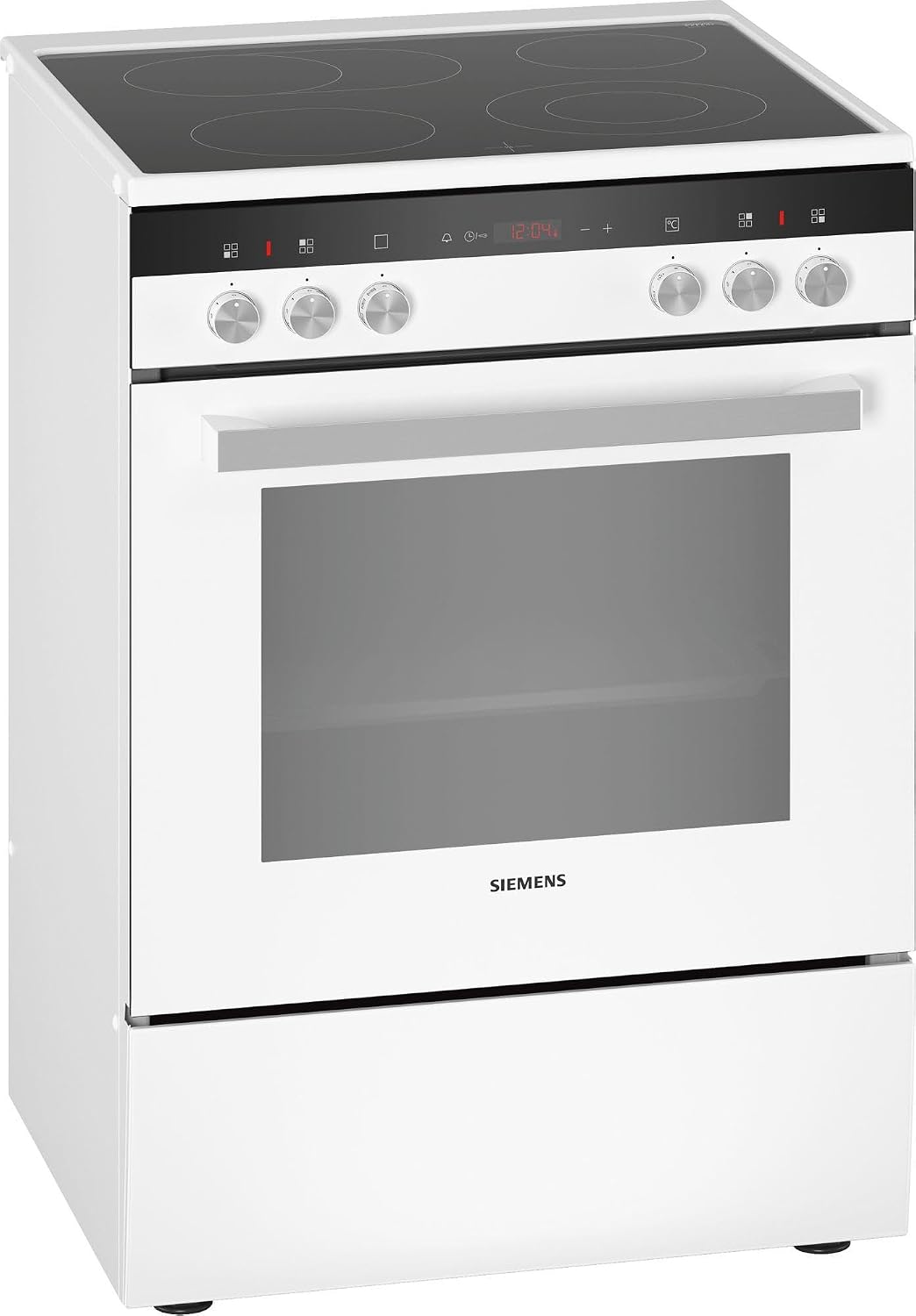 Siemens Elektroherd, 60 cm, Weiß, iQ300 freistehend Elektro-Standherd HK9R3A220