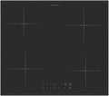 Oranier Kochfeld, 60 cm, Rot, Induktions - autark mit umlaufenden schwarzem rahmen, 4-fach Booster, Timer, LED Anzeige