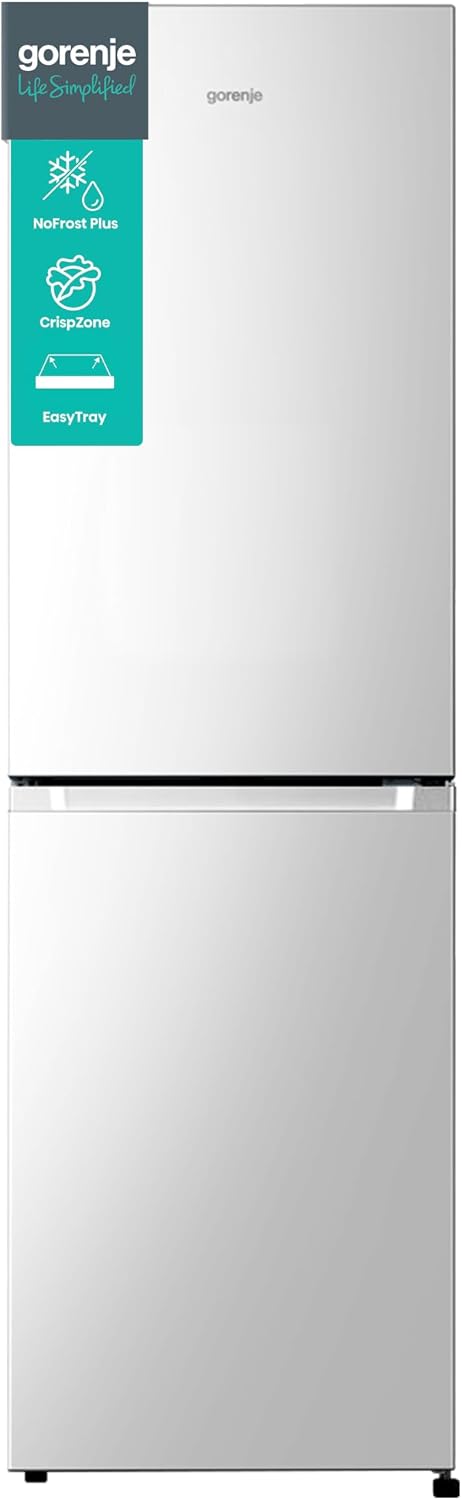 Gorenje Kühl-Gefrierkombination, 256 L, Weiß, NRK 418 ECW4 Kühl-Gefrier-Kombination, NoFrost Plus