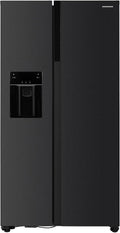 HSBS Side-by-Side-Kühlschrank, 513 l, Silber, HM513NFIMDXE++ Side-by-Side Kühlschrank, kein Frost, Wasser- & Eisspender