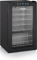 SEVERIN Weinkühlschrank, 0,75 L, 42 dB, 95 L, Schwarz, Volumen für max. 36 Flaschen, Wein-Temperierschrank inkl. LED & Touch-Display
