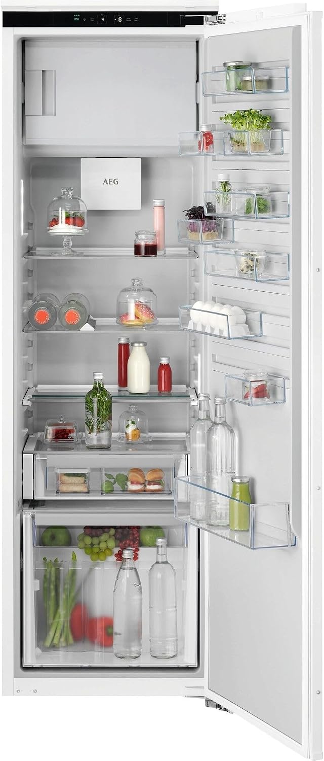 AEG Kühlschrank, 178 cm, 261 L, 22 L, Weiß, Einbau- mit 4-Sterne-Gefrierfach, Serie 6000 DynamicAir: gleichmäßige Kälteverteilung