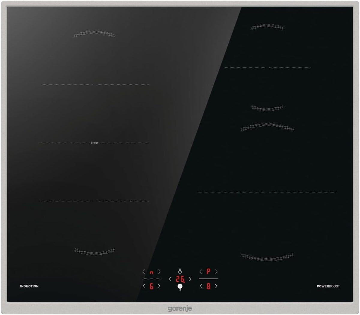 Gorenje Kochfeld, Schwarz, GI6421BX Induktions autark
