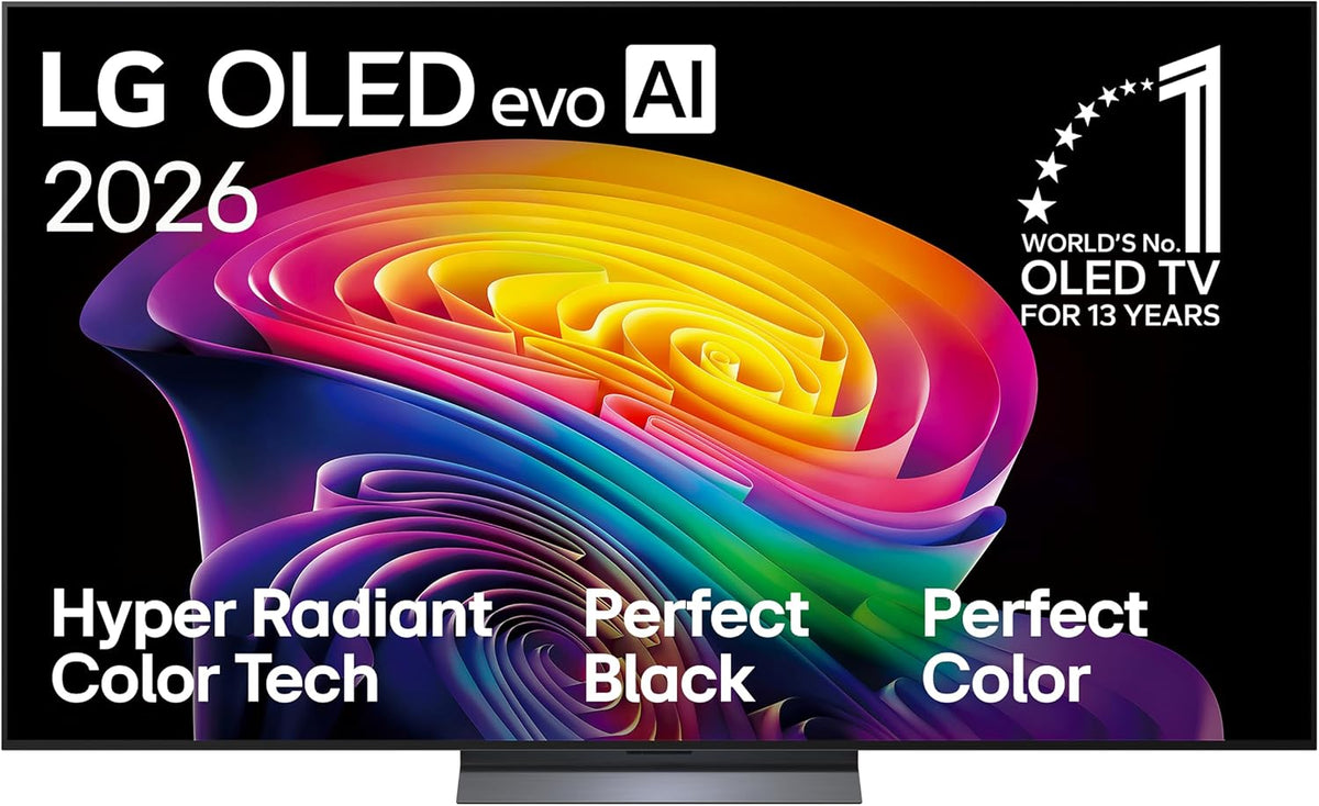 LG Fernseher, 77 Zoll, 196 cm, Schwarz, Smart TV, OLED77C64LA TV 4K OLED evo AI Smart TV, α11 Gen3 AI Prozessor