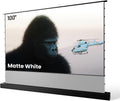 AWOL Projektionsleinwand, 100 Zoll, 254 cm, Schwarz, VISION motorisierter, aufsteigender Projektor-Leinwand für Langen