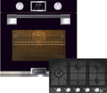 Kaiser Backofen, 90 cm, Schwarz, Herdset Autark, EH 6338s Einbau Elektro, KCG 9387 Gaskochfeld
