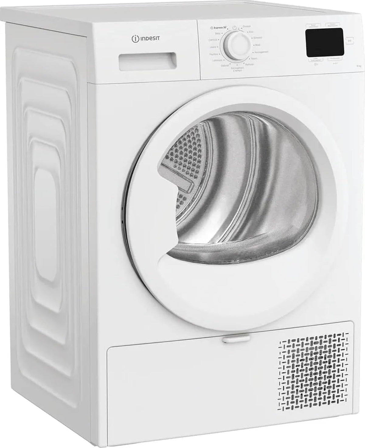 CYD93DWWIT Wäschetrockner, 9 kg, Weiß, mit Wärmepumpe, freistehend, Energieklasse D