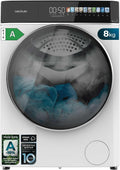 Cecotec Waschmaschine, 8 kg, Weiß, n Frontlader Bolero Dresscode 8900 Inverter Fullcolor A., 1400 U/min, Fullcolor Display 10