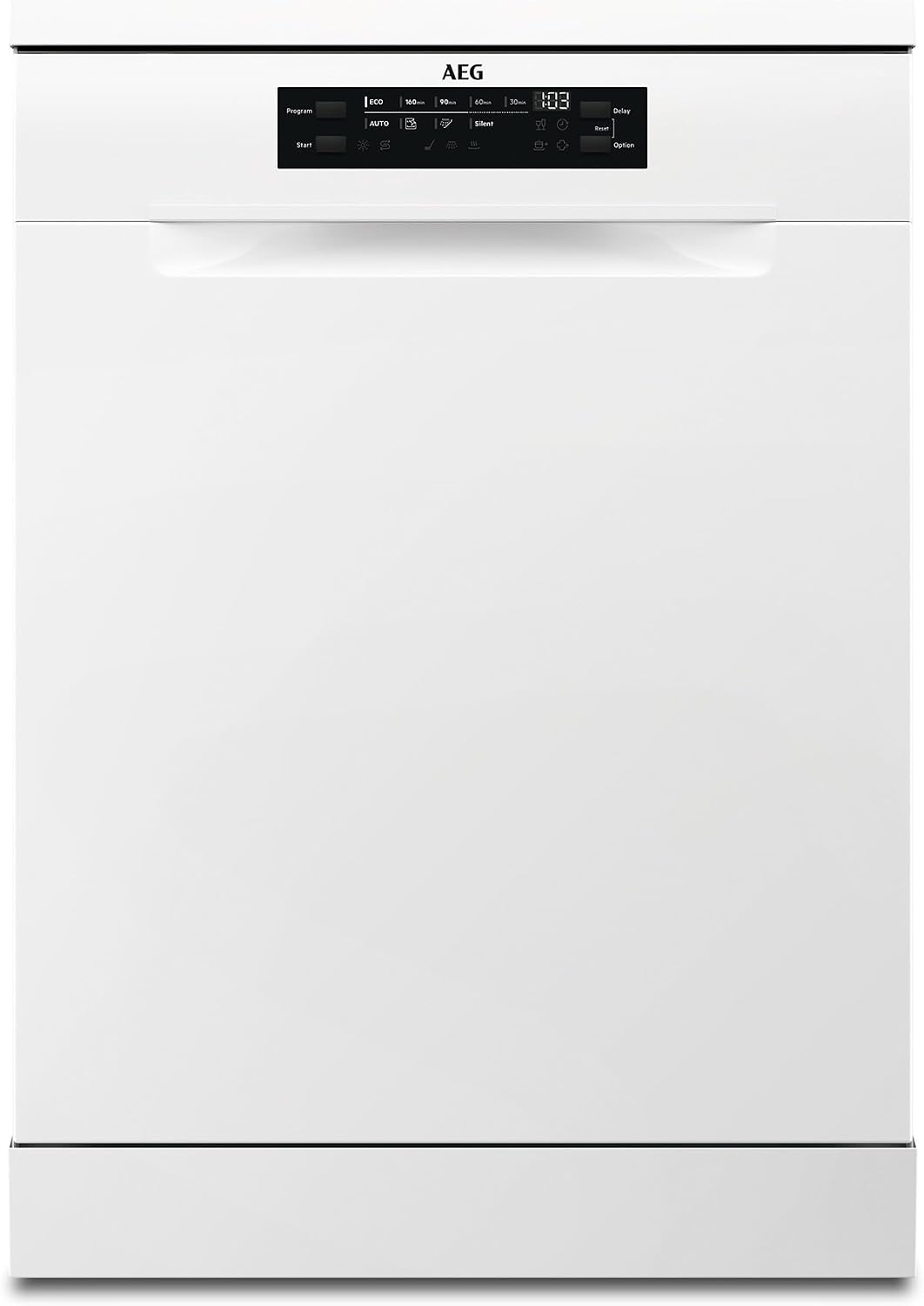 AEG Geschirrspüler, 44 dB, 60 cm, Weiß, freistehend, Serie 5000: AirDry Kein Nachtrocknen, Energieklasse B, Besteckschublade