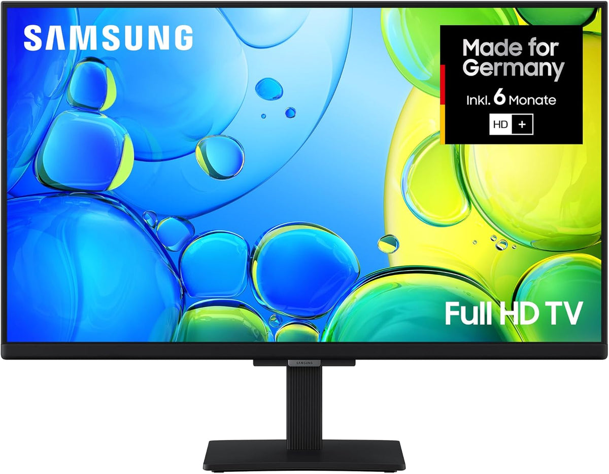 Samsung Fernseher, 24 Zoll, 61 cm, Schwarz, Smart TV, Full HD F6009F LED Flachbild, PurColor-Technologie, Object Tracking Sound Lite