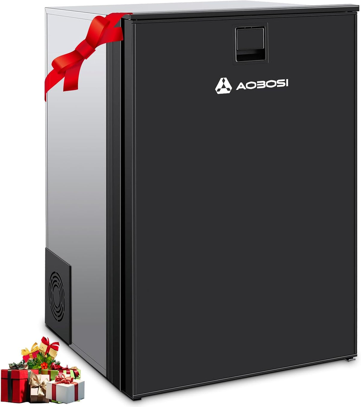 AAOBOSI Kühlschrank, 110 L, 12 V, 24 V, Weiß, Kompressor Kühlbox, Dual Zone