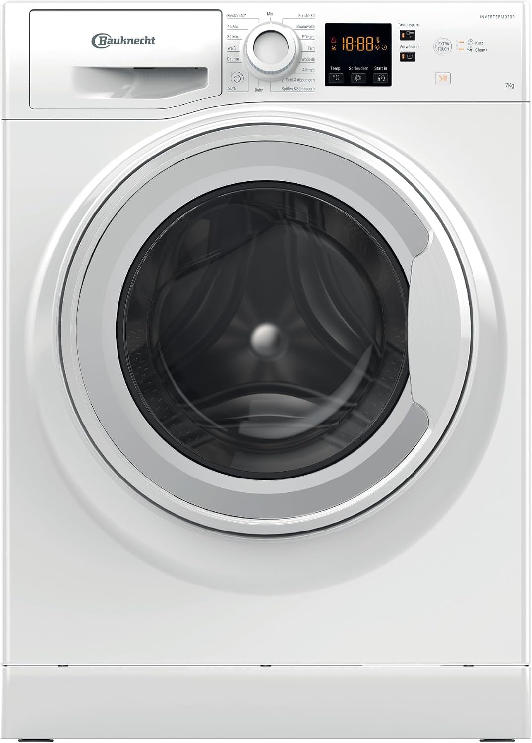 Bauknecht Waschmaschine, 85 x 85 x 59,5 cm, 7 kg, Weiß, BW 719 A Frontlader- - Fassungsvermögen - Dynamic Inverter