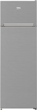 freistehend Kühlschrank, 160,6 x 54 x 57,4 cm, 250 l, Weiß, Doppeltür- BEKO RDSA280K40SN Klasse E Stahlgrau