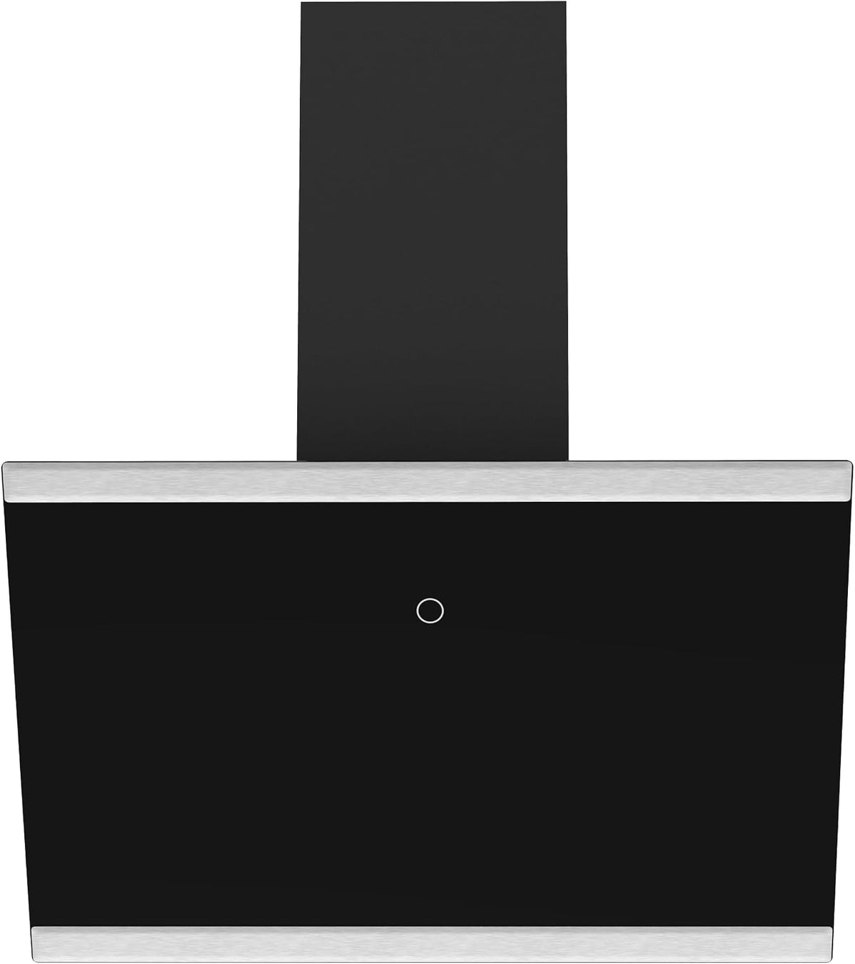 Respekta Dunstabzugshaube, 60 cm, Schwarz, Schräghaube Skala / /Energieeffizienzklasse A+++ /
