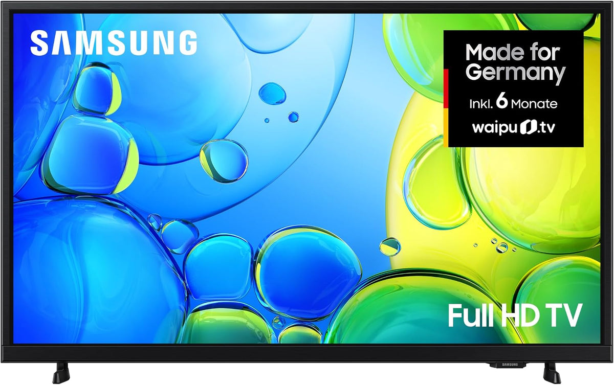 Samsung Fernseher, 40 Zoll, Schwarz, Full HD F6009F FHD, HDR 10+, PurColor für realitätsnahe Farben, OTS Lite für einen virtuellen So