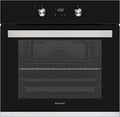 SHARP Backofen, 72 L, Schwarz, K-61D27BM1-FR Einbau Pyrolyse, EEK A, 6 funktionen, Versenkbare Knebel)