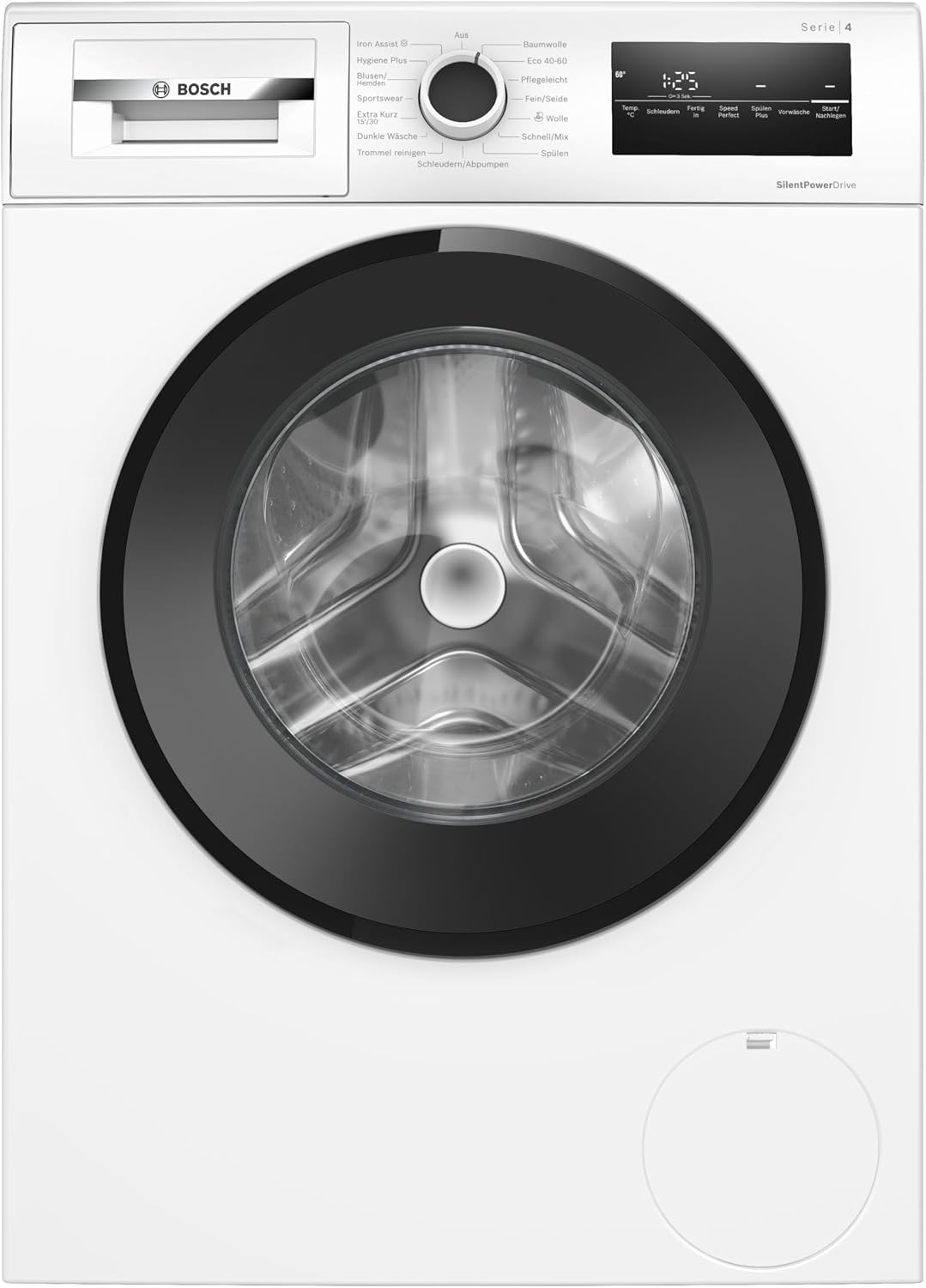 Bosch Waschmaschine, 8 kg, Weiß, Serie 4 1400 UpM Faltenreduzierung WAN282K4