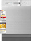 Exquisit Geschirrspüler, 60 cm, Silber, EGSP6112-EF-030E Inox - Spülmaschine