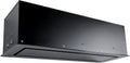 GURARI Dunstabzugshaube, 90 cm, 1000m, Schwarz, Deckenhaube GCH E 217 BL 90 Prime inkl. Umluftset, Einbau, Glas