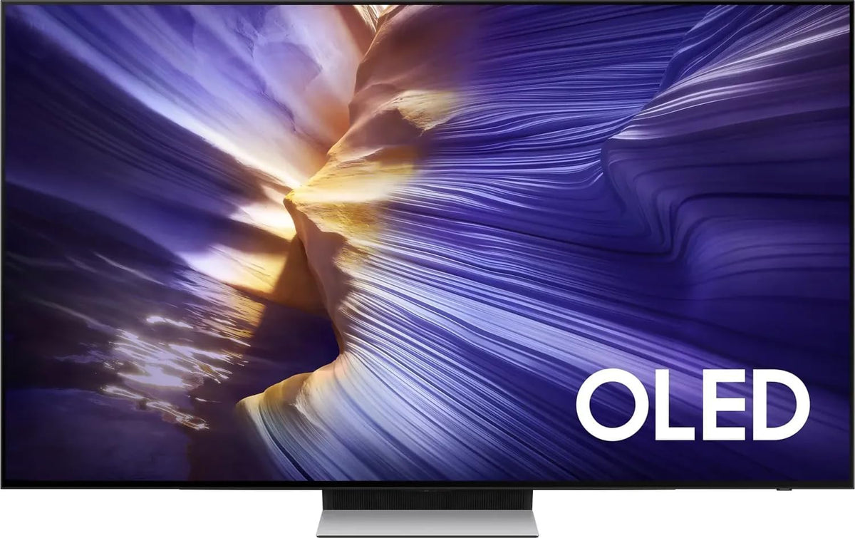 Samsung Fernseher, 77 Zoll, 196 cm, Schwarz, OLED 4K S90F , NQ4 AI Gen3 Prozessor, OLED HDR+, 4K Upscaling Pro