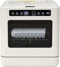 Tischgeschirrspüler, 800 W, 52 dB, Weiß, Mini Spülmaschine Für 6-8 Maßgedecke Mit Touch-Bedienung