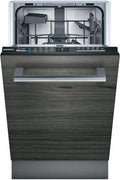 Siemens Geschirrspüler, 45 cm, Schwarz, SR61IX05KE iQ100 Vollintegrierter, Besteckkorb, varioSpeed Plus, infoLight