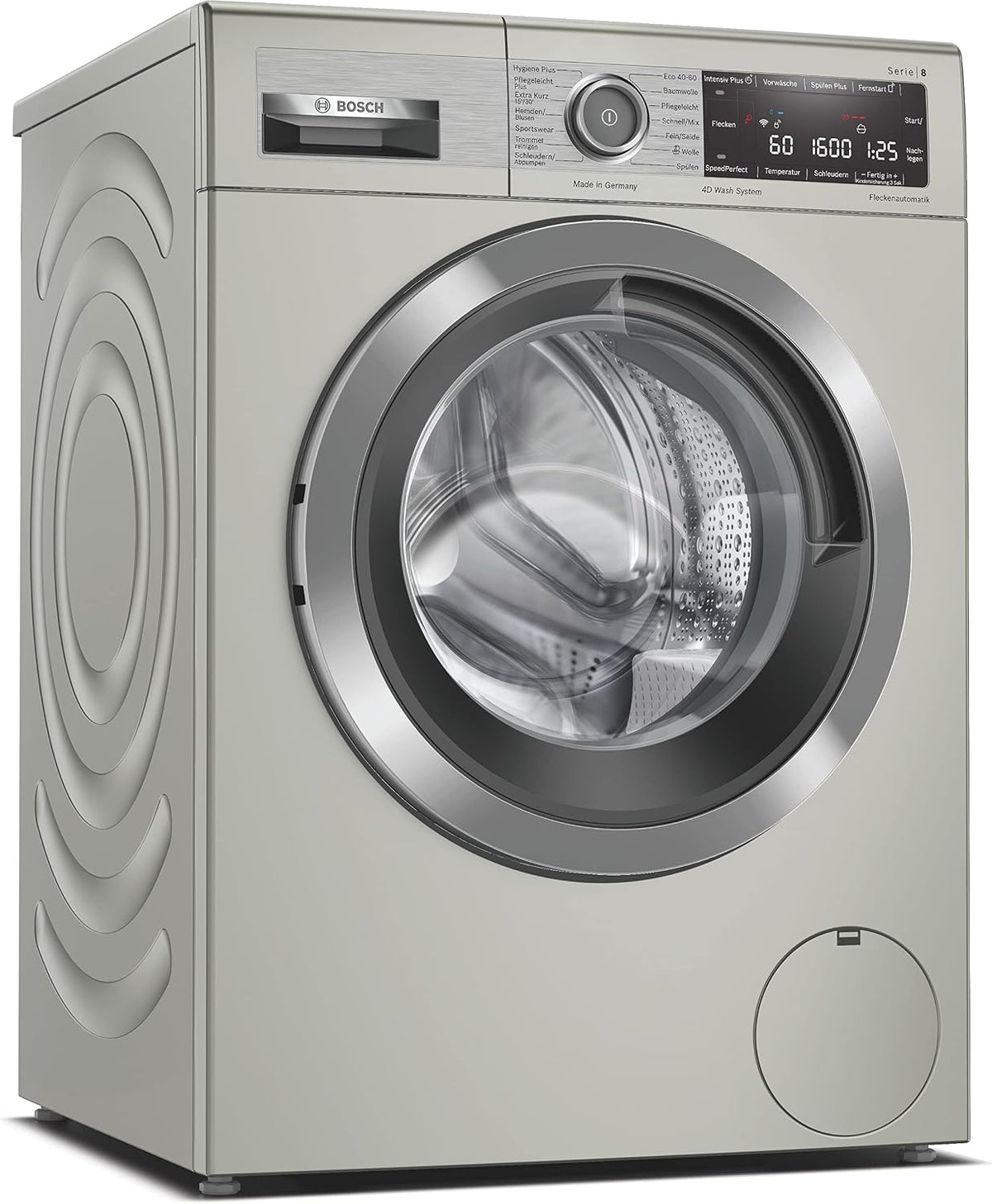 Bosch Waschmaschine, 10 kg, Weiß, WAX32MX2 Serie 8, 1600 UpM, Fleckenautomatik entfernt 4 Fleckenarten, AquaStop Schutz gegen Wasserschäden