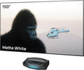AWOL Beamer, Mehrfarbig, VISION Aetherion Pro + 150' Fester Projektorbildschirm-Set, 4K UHD HDR10+, Dolby Vision und Atmos