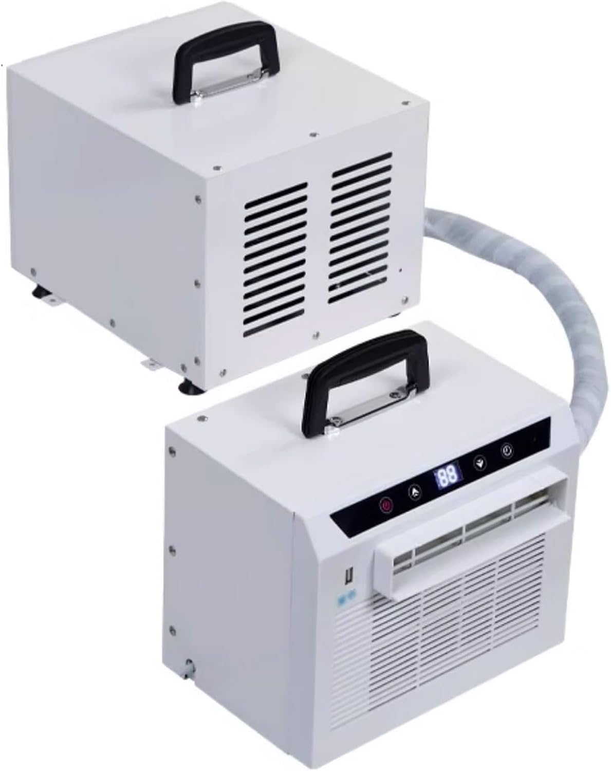 Mobiles Klimagerät, Grau, Split Portable AC 3000BTU mit Fernbedienung, 12H Timer & Touch Panel.Leichte Einheit für Schlafzimmer