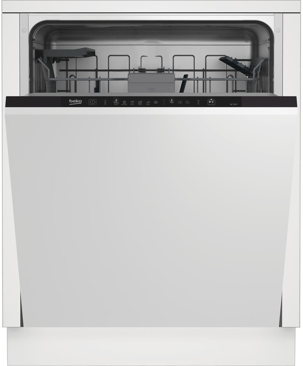 Beko Geschirrspüler, 60 cm, Silber, BDIN16430 b300 Einbau- vollintegriert, für 14 Maßgedecke, 3 Spülebenen, 5 Temperaturen