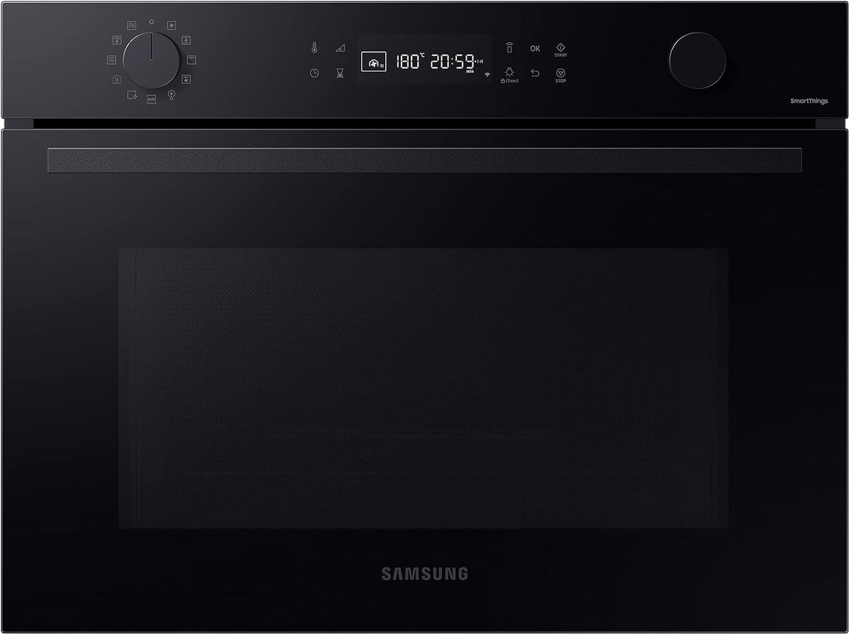Samsung Mikrowelle, 45 cm, Schwarz/Silber, Kompaktofen mit NQ5B4553FBK/U1, 50 ℓ, WiFi-Steuerung, SmartThings Cooking