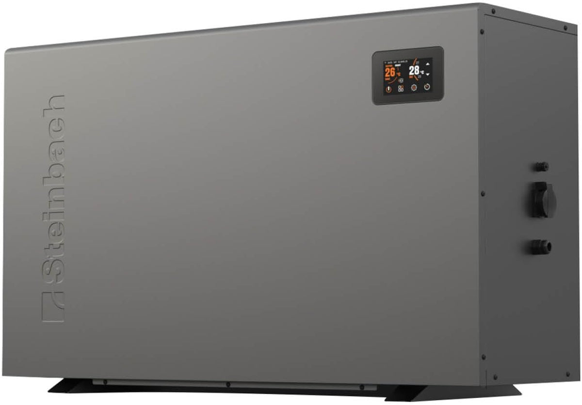 STEINBACH Wärmepumpe Silent 11, 50.000 l, 11 kW, Schwarz, 049314Z, Inverter Pool Wärmepumpe bis, Heizleistung, Heiz- und Kühlfunktion