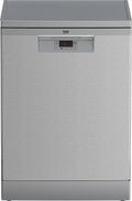 Beko Geschirrspüler, 60 cm, Silber, BDFN16O44XW Spülmaschine freistehend, 14 Maßgedecke, 5 Programme, 3 Zusatzfunktionen