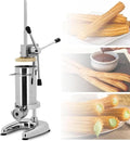 Home, 5 l, Silber, Smart, Manueller Churros-Maker aus Edelstahl mit Sahnefüllung